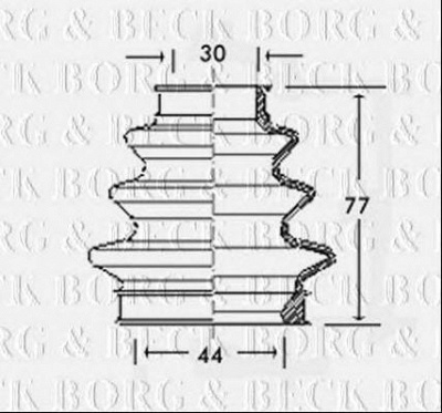 BORG & BECK bcb2349 -  Пыльник, приводной вал